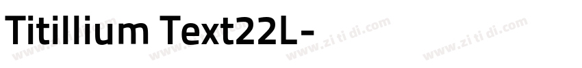 Titillium Text22L字体转换